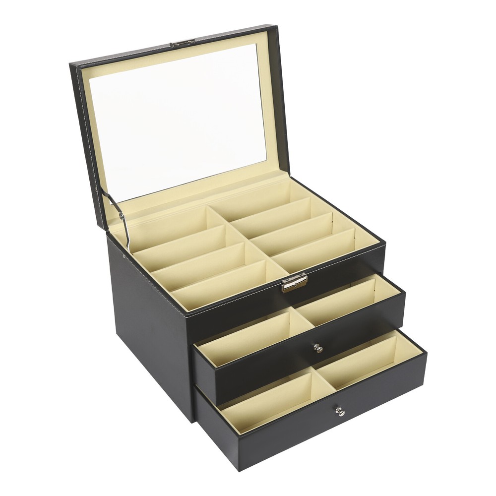 24 Slots Counter Table Sunglasses Glasses Display Storage Display Organizer Box