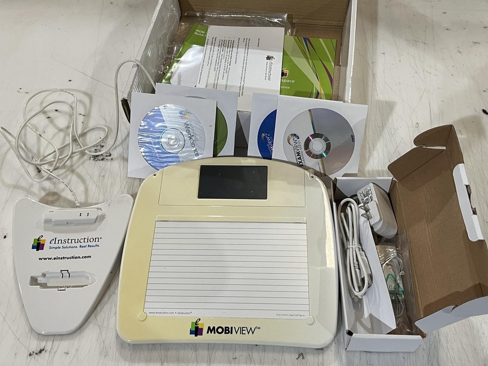 eInstructions Mobiview Workspace Edition Tablet MWB600 w/ Dock Tested Used