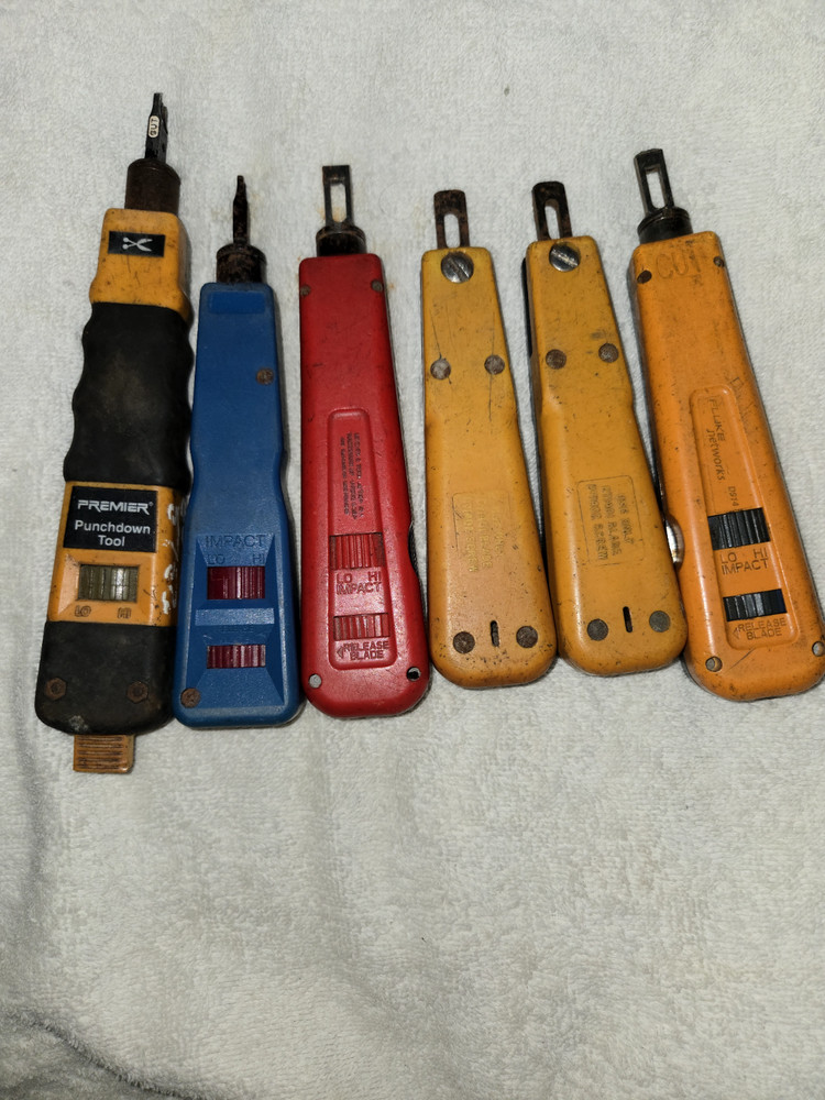 electric cable punch down tools w/screwdrivers