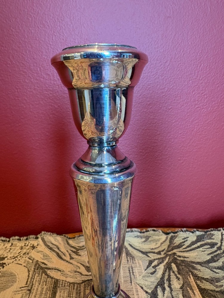 Gorham Heritage Silver Plate Candlesticks 9" Tall - 2
