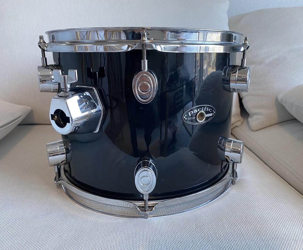 Pacific PDP 12" Mounted Tom Black Drum Workshop Clean Local Pickup