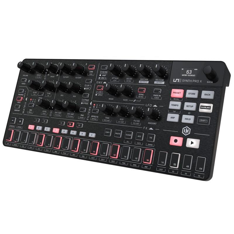 IK Multimedia UNO Synth Pro X paraphonic dual-filter analog desktop synthesizer