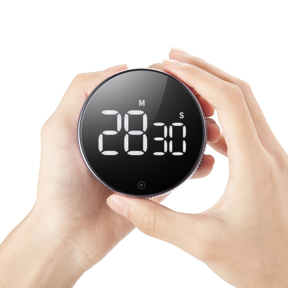 Magnetic LCD Large Display Circular Knob Loud Digital Kitchen Countdown Timer