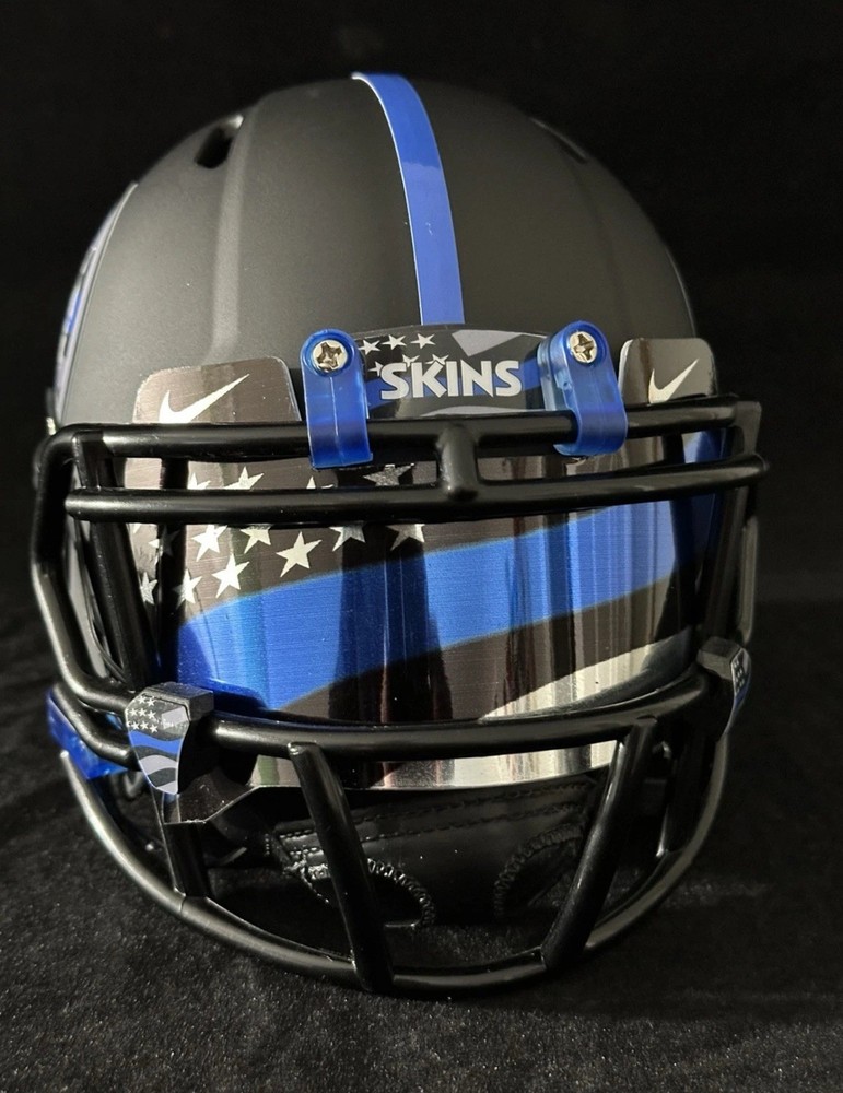 Washington Commanders Red Skins Back The Blue Mini Helmet.