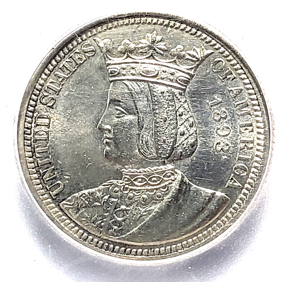 1893 Isabella Commemorative Quarter ICG MS62.
