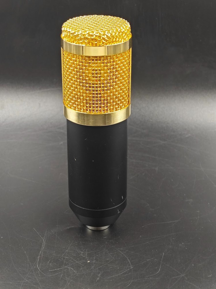 BM-800 Condenser Microphone Black/Gold Used Working