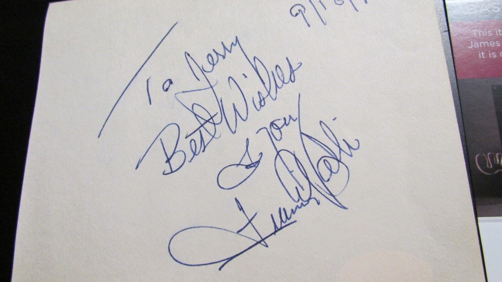 Frank Frankie Valli signed Cut JSA Certified