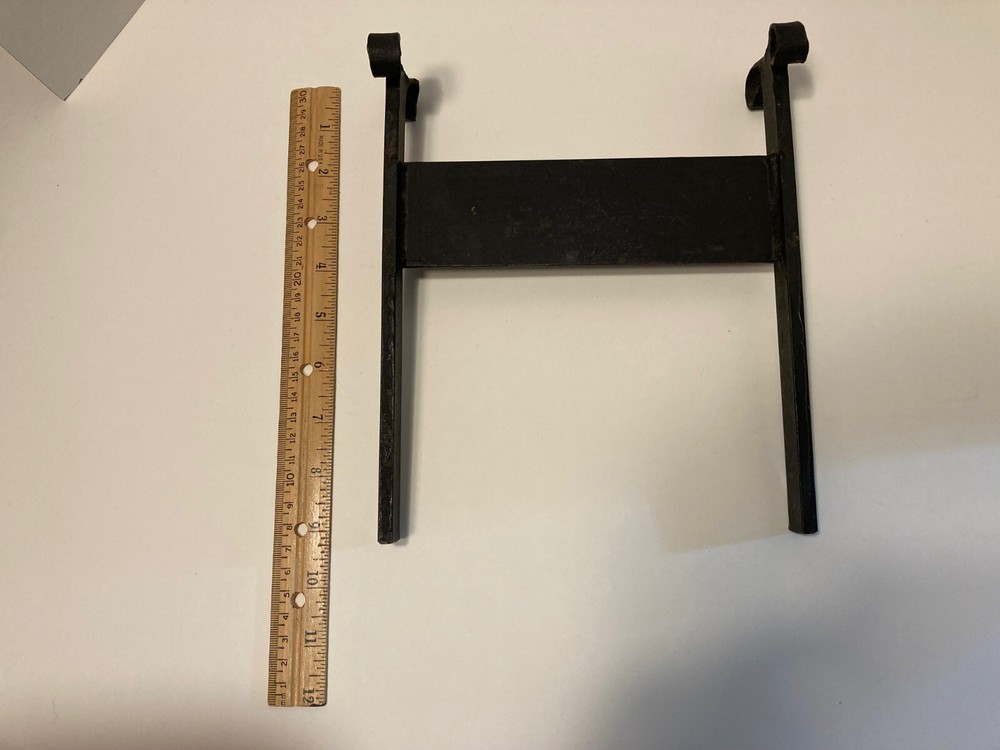 vintage black iron boot scraper for yard, farm, garden great condition