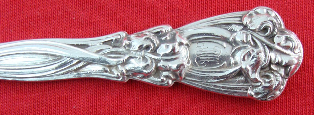 Iris by Durgin Sterling Silver Butter Spreader Flat Handle 5 1/4", Mono