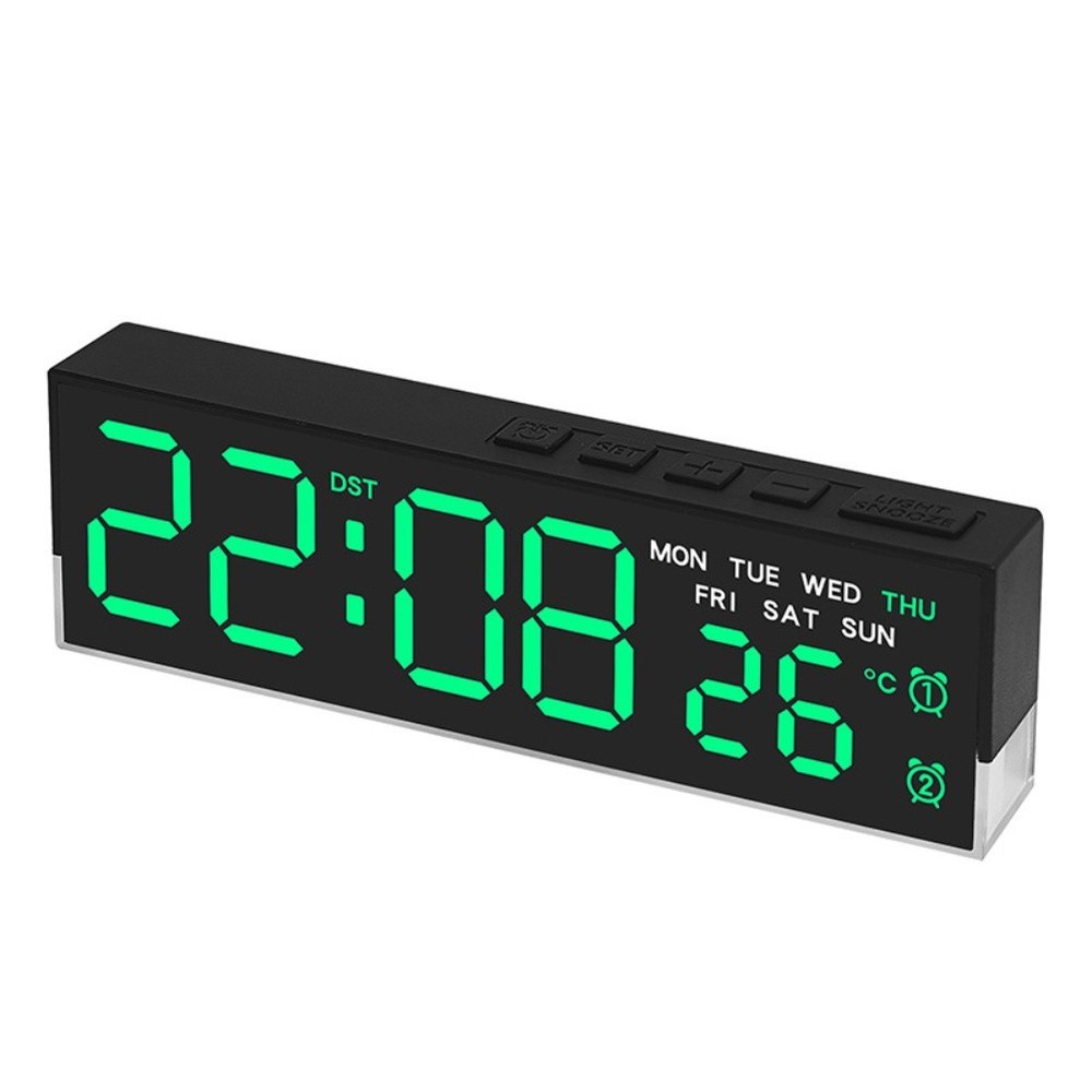 Alarm Clock Large Display Clock Customizable Brightness Easy Date Access