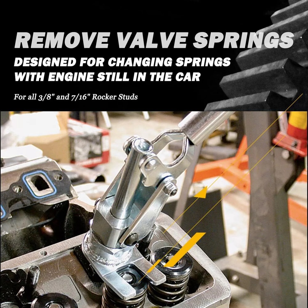 66784 Stud Mount Valve Spring Compressor Remove & Install for all 3/8" and 7/16"