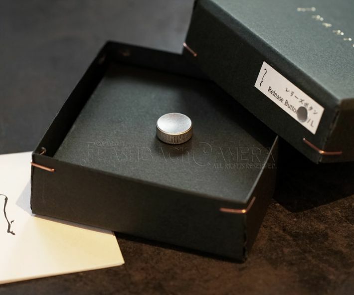 NANIGASHI Shutter Release Button BRASS SILVER ' LARGE ' L Size #015203