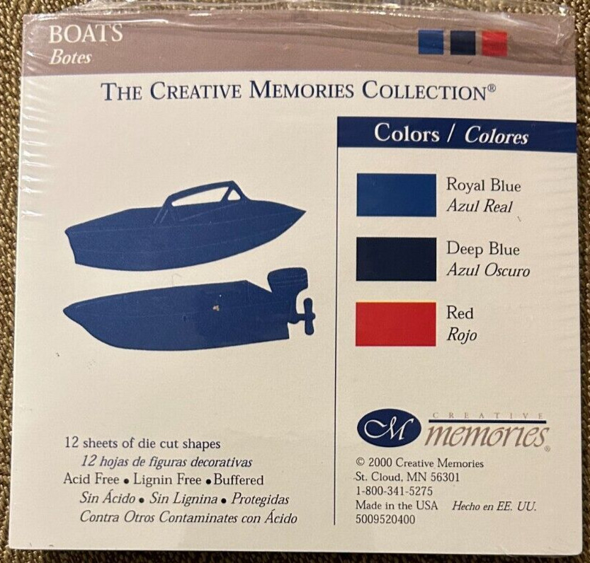 Creative Memories - Boat - Royal Blue