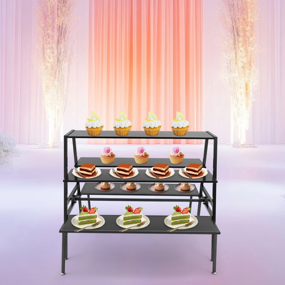 3 Tier Metal Retail Shoe Handbag Display Stand 119*105*100cm Flower Pot Rack