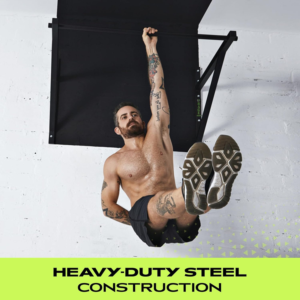 Heavy-Duty Wall Mounted Pull up Bar - 500 Lbs Weight Capacity | Maintain Upper B