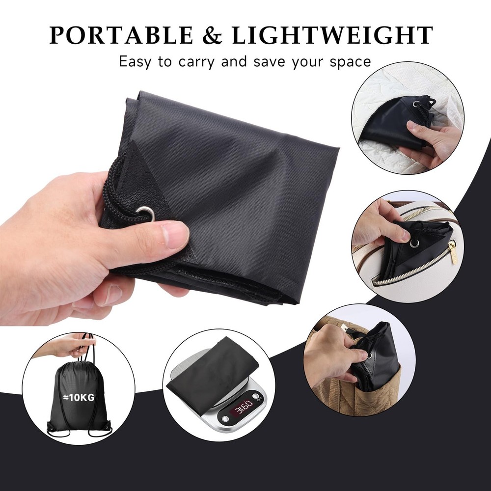 Kuhome 6Pcs Black Drawstring Backpacks Bulk String Bag Cinch Large,