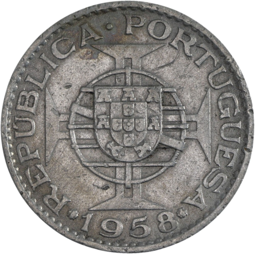 Timor: 60 Centavos Nickel Brass 1958 - VF