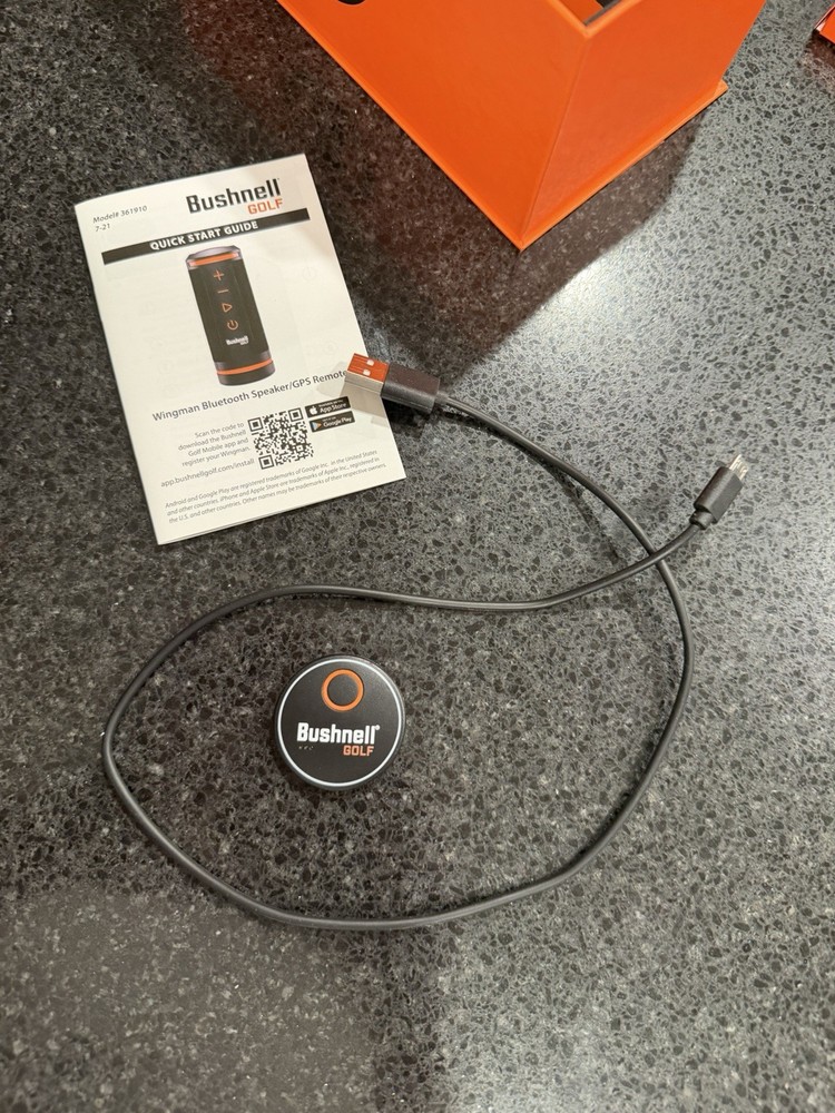 Bushnell Wingman Bluetooth Golf Speaker Audible GPS With Remote