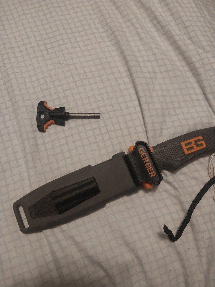 Gerber Bear Grylls Ultimate Survival Knife with firestarter.