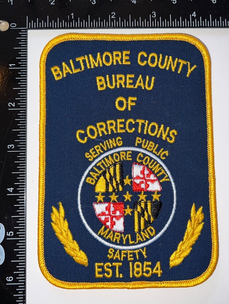 VINTAGE OBSOLETE Baltimore County Bureau Corrections MD Dept Department Patch