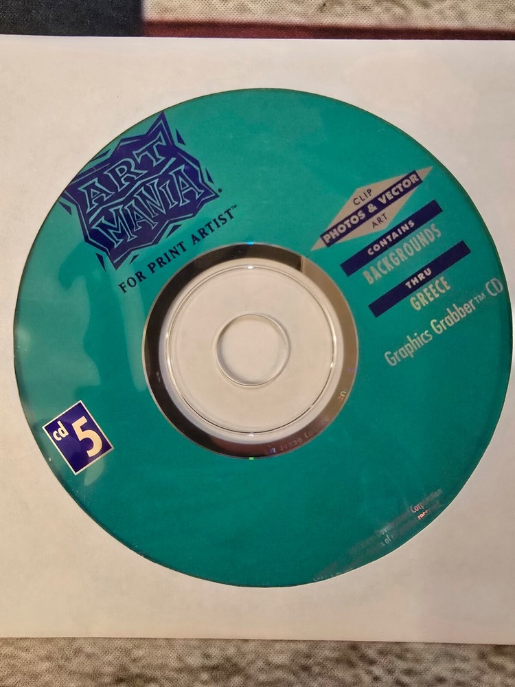 Print Artist Platinum PC CD Rom Software-Rare Vintage