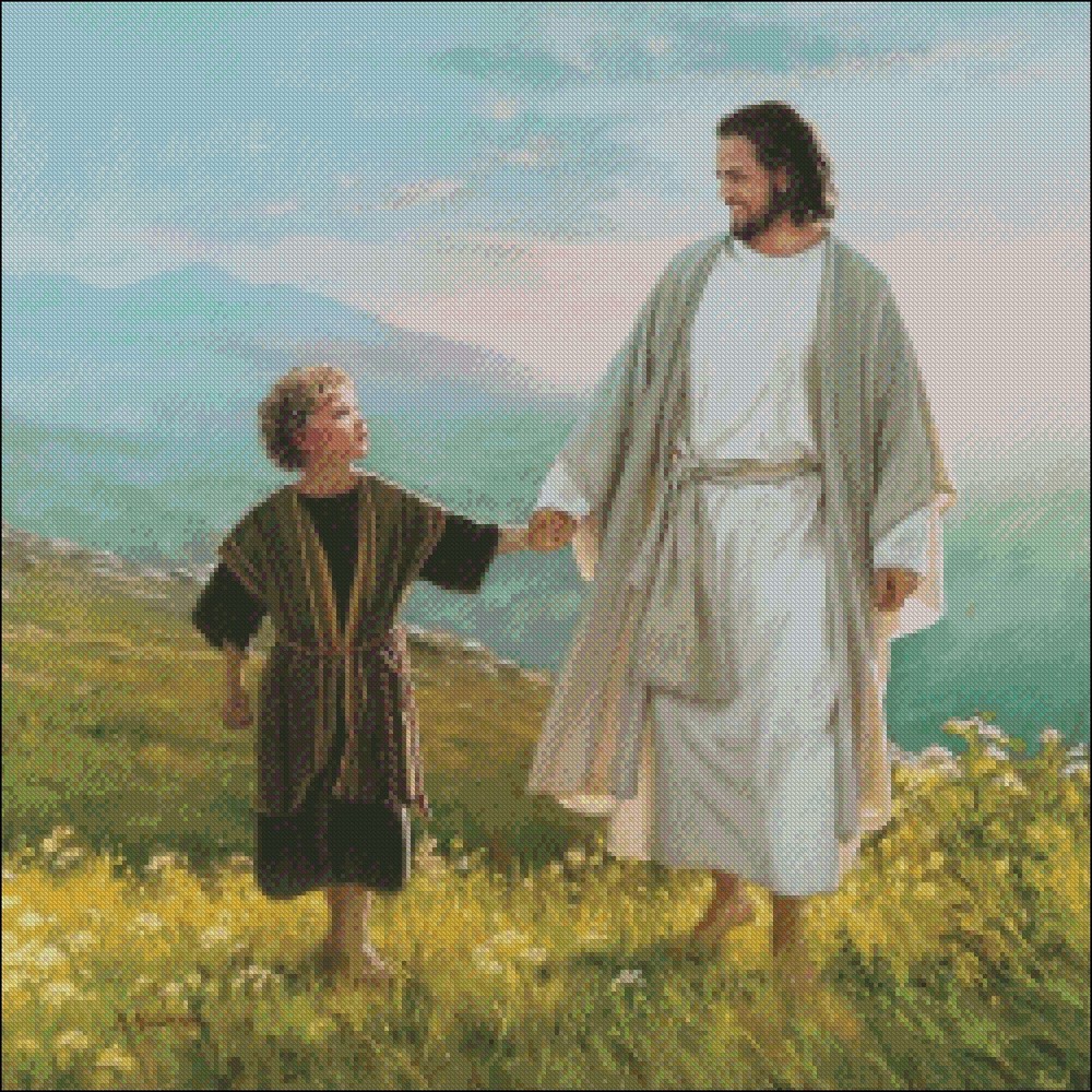 Chart Needlework - Counted Cross Stitch Patterns - Walk Beside Me