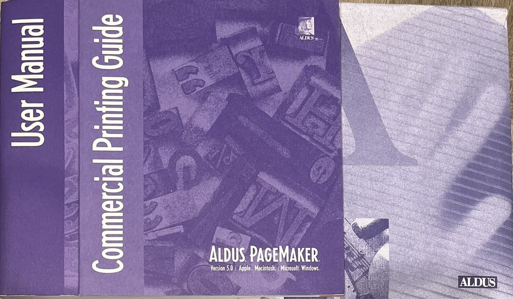 Vintage ALDUS ADOBE PAGEMAKER 5 Apple Macintosh Big Box OFFICE Mac Software