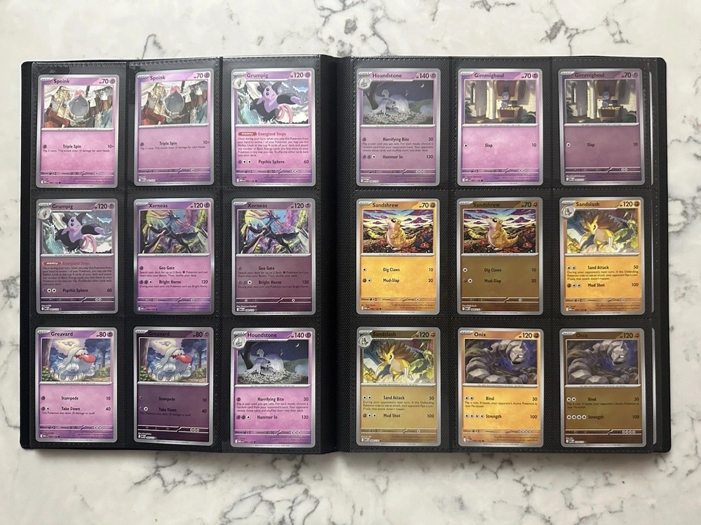 Mega Evolutions - Complete Base Set - C,U,R,RR and Reverses - With Binder