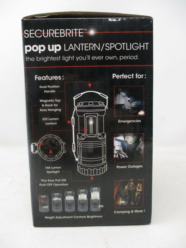 Securebrite Pop Up Lantern / Spotlight - Emerald