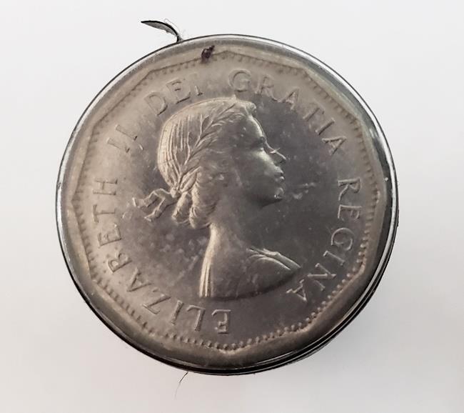 5 Cent 1960 CANADA Complete 40 Coin Roll, Unc