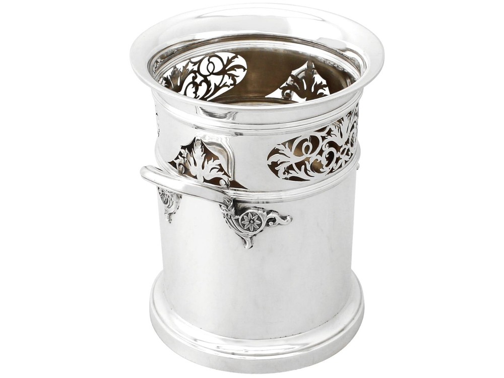 Antique George V Sterling Silver Bottle Coaster