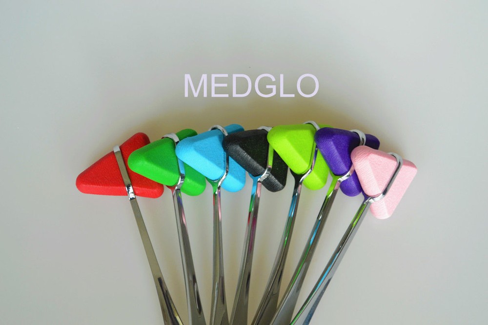 2pc Medical Diagnostic Tool Triangle Neurological Hammer Percussor Reflex Hammer
