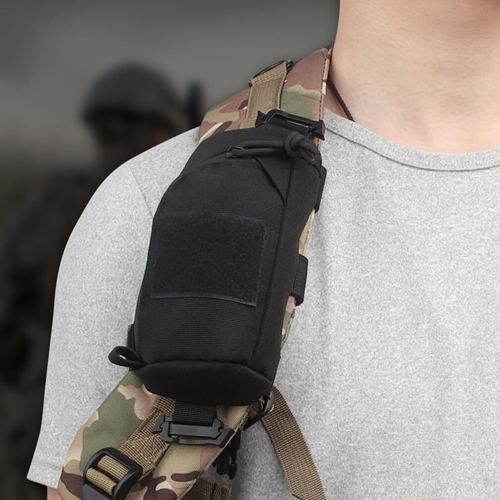 Tactical Backpack Shoulder Strap Accessory Pouch Molle EDC Utility Tools Pocket