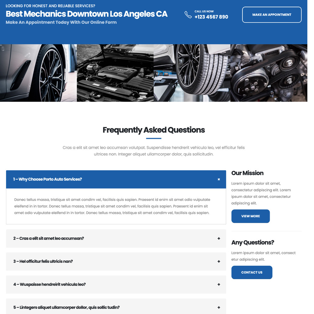 🚗 Auto Services Website Design for Sale + FREE VPS Web Hosting