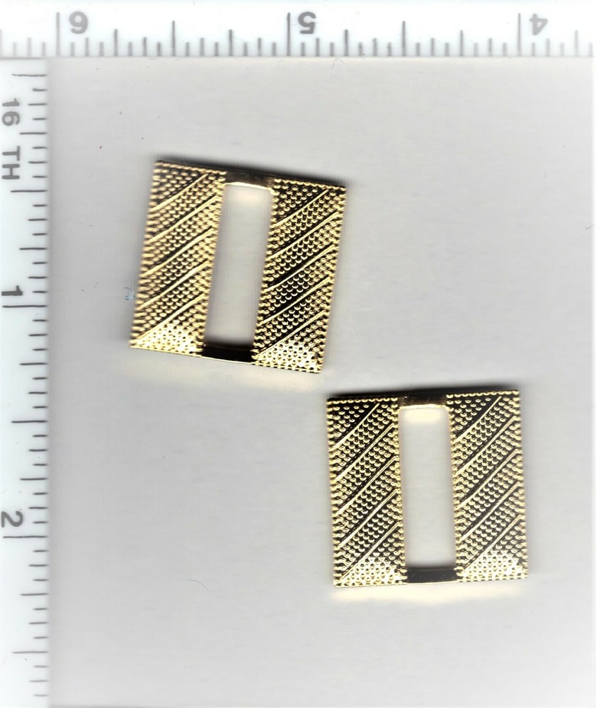 Sheriff's Department Captain Corrugated Collar Brass