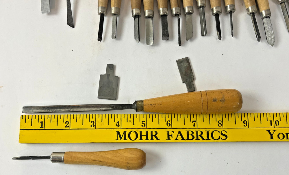20 Wood Carving Hand Chisel Tool Set Professional Woodworking Gouges Buck Bros