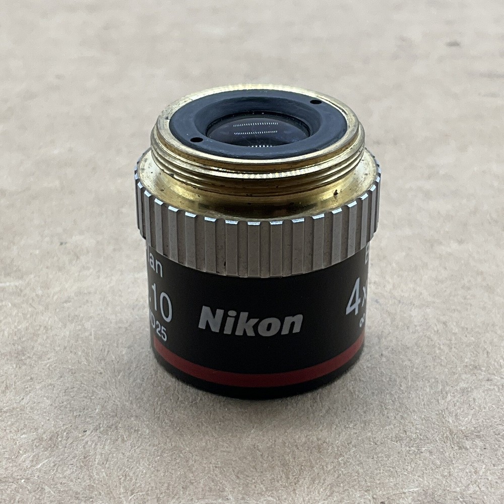 Nikon BE Plan 4x/0.10 ∞/- WD 25 Microscope Objective