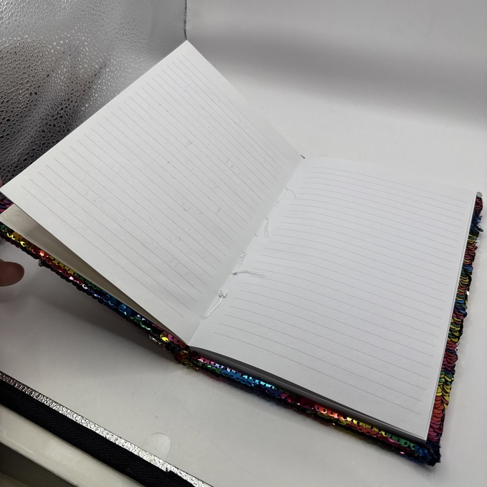 Unicorn sequin padded notebook - 8.5” x 6”