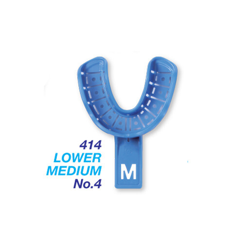 Dental Disposable Impression Trays with Rim Lock Medium 200 pcs