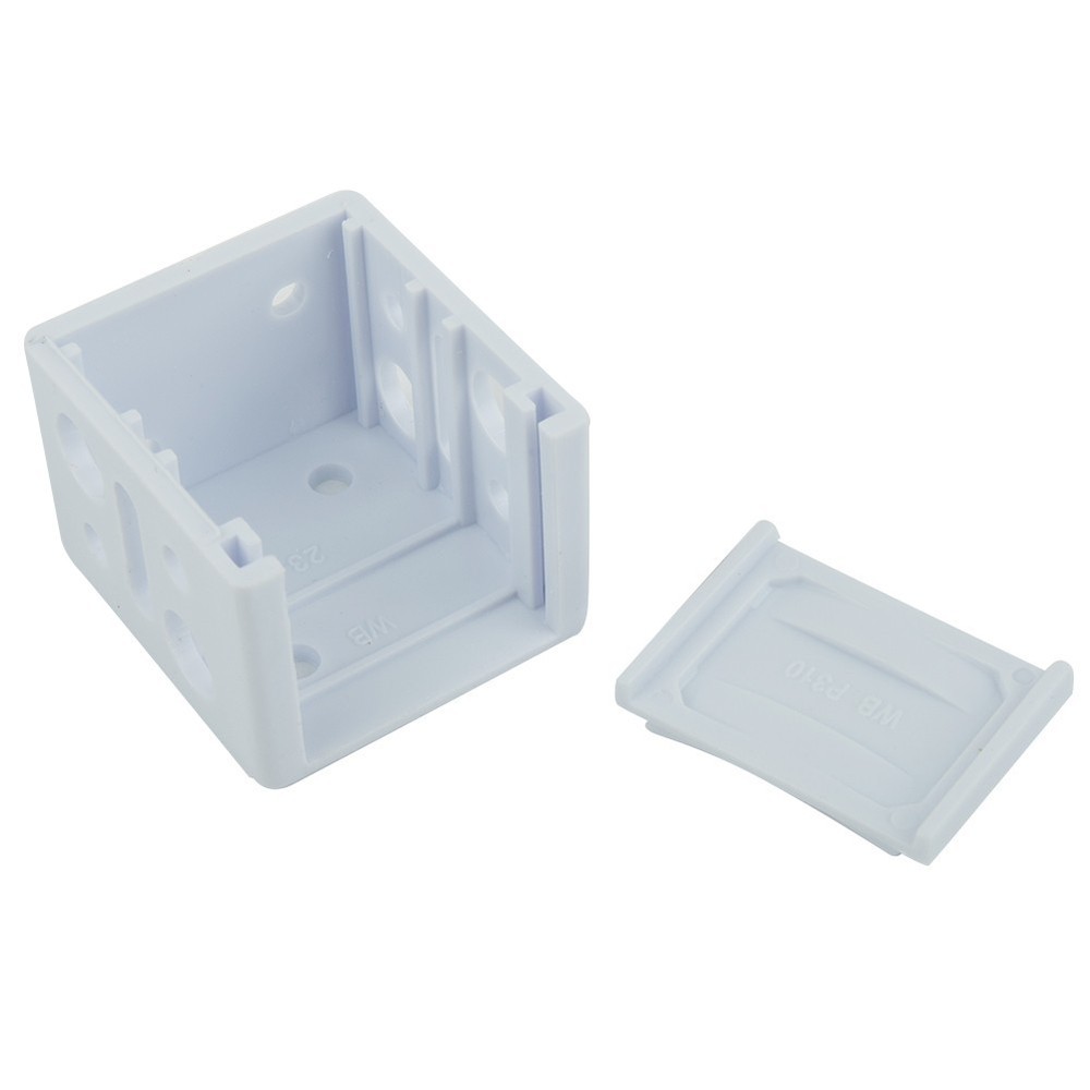 Blind Brackets Mounting Support Simple White Low Profile Box Plastic Reliable