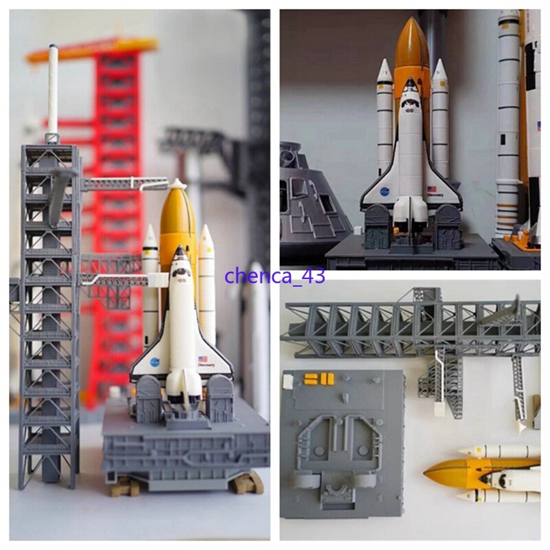 DIY 1/400 Space Shuttle Discovery Launcher Platform Painted Model Collection 1PC