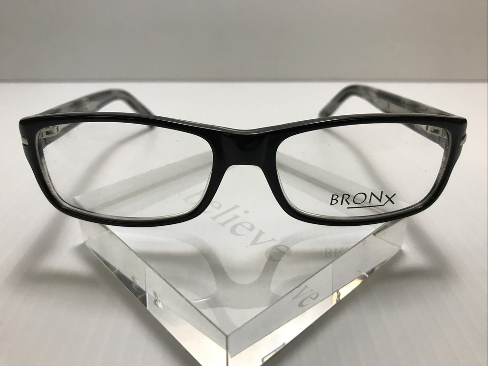 *NEW, BRONX G 53-16-130 Black Eyeglass Frames