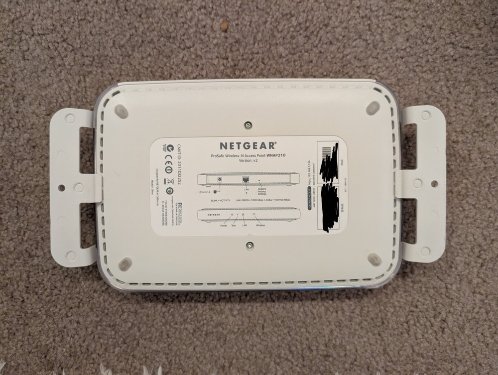 NETGEAR ProSafe Wireless-N Access Point WNAP210 POWERS AS-IS