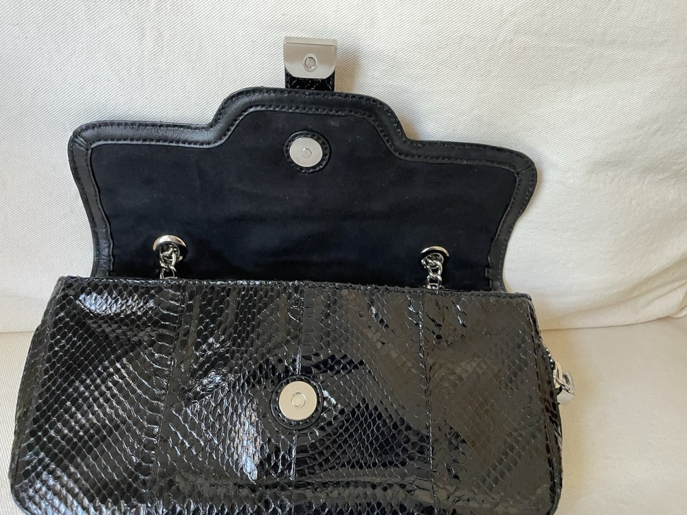 Women’s Clutch bag Rafe New York Genuine Python Chain Shoulder Clutch
