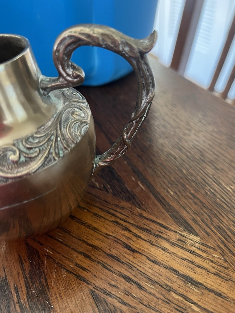 Brass Double Handle Jar and Lid