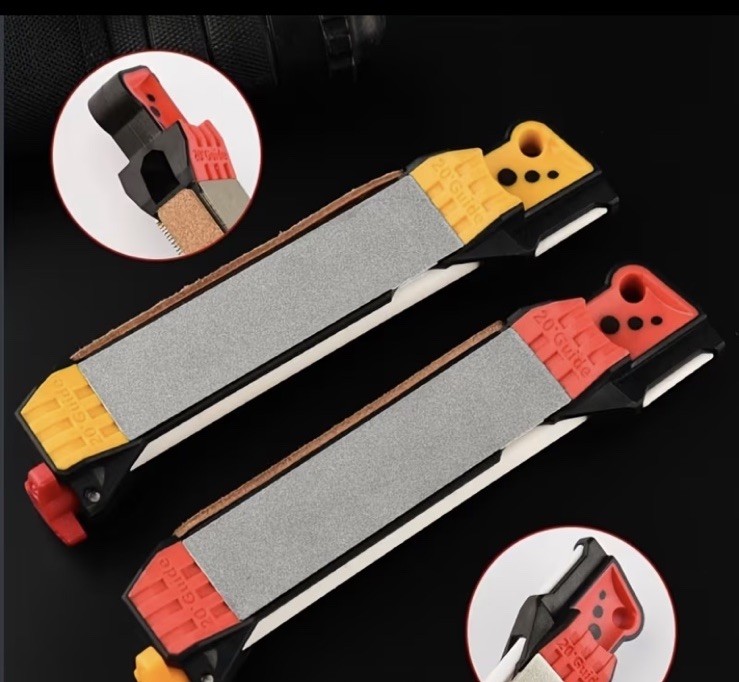 Pocket EDC Guided Field Sharpener w/ Removable Diamond Plates & Ceramic Rods