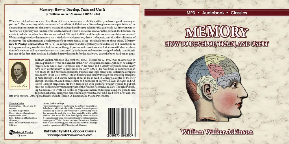 Memory: How to Develop, Train and Use It - MP3 CD Audiobook in CD jacket