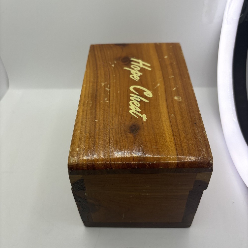 Vintage Cedar Mini Hand Made Hope Chest