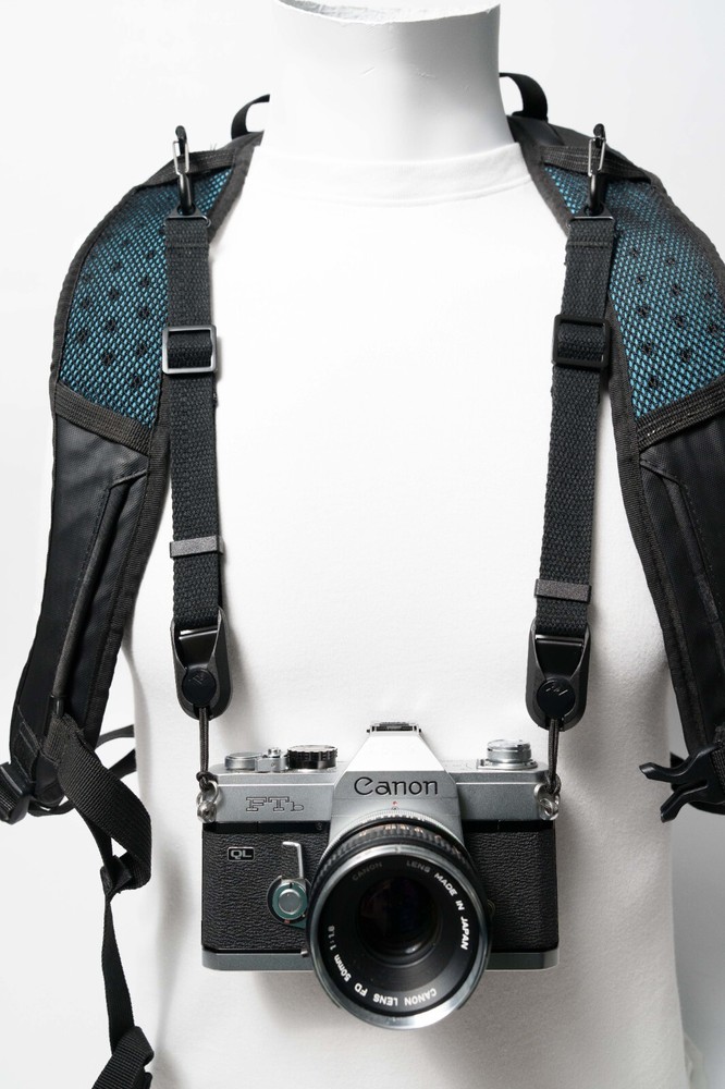 Hands-Free Backpack Camera Strap Harness Strap w/ 2x Peak Design Anchors
