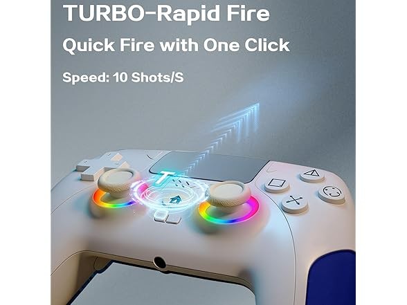 IWGAME RGB Wired Controller | PS5 | PC Blue